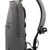 Side view of the backpack