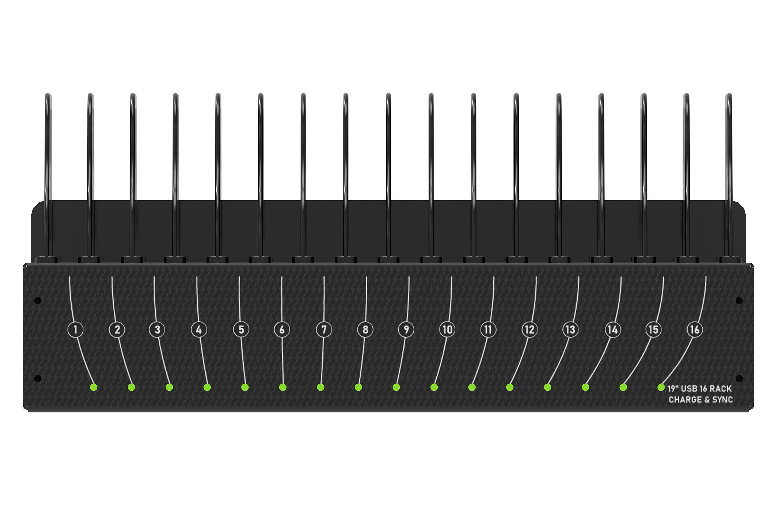 Desktop 16 Port Charge and Sync