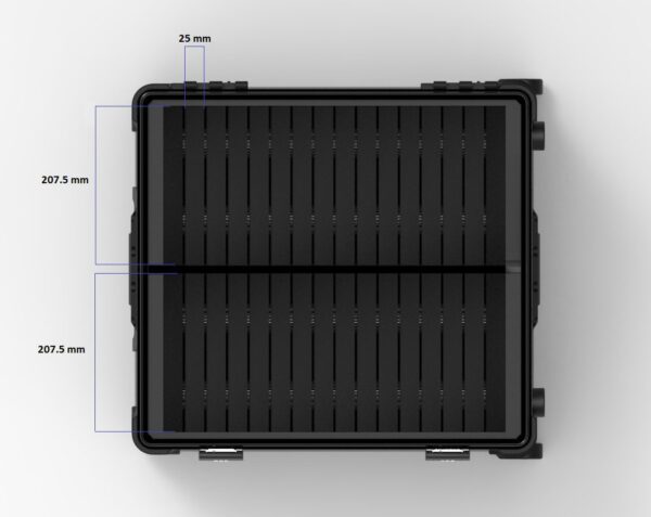 Dimensions for charging case