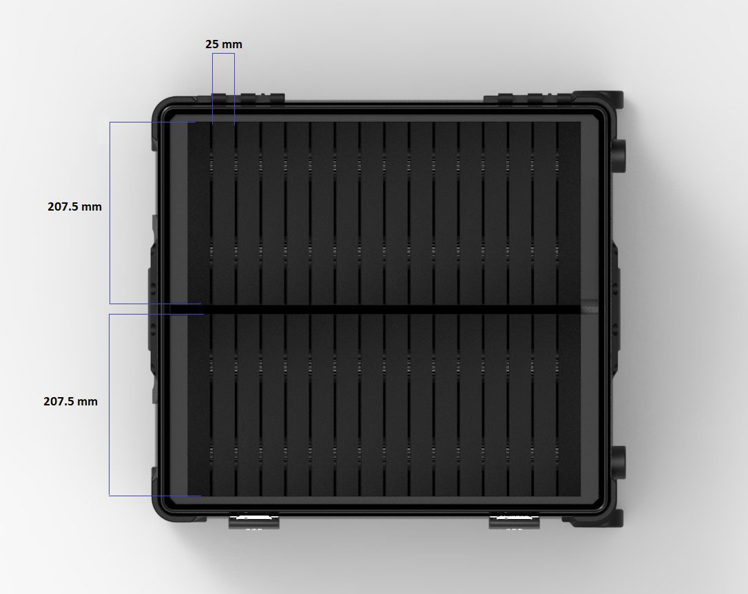 Dimensions for charging case